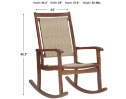 Ashley Emani Brown Rocking Chair -Ashley ASHY642563 X