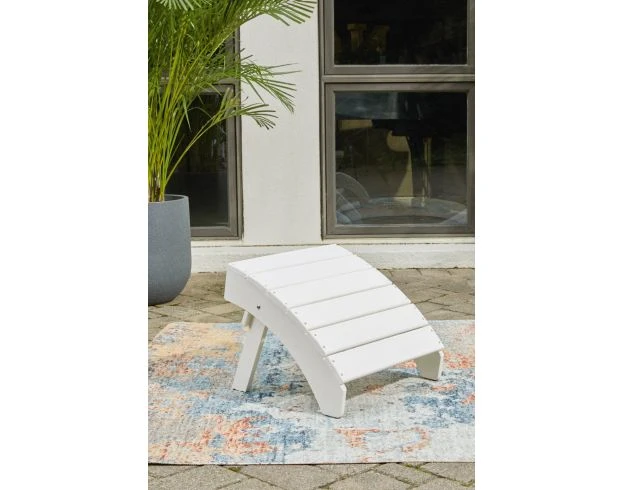 Ashley Sundown Treasure White Foot Stool 4 Ashley Sundown Treasure White Foot Stool - Image 4