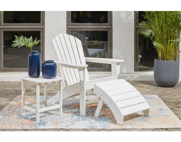 Ashley Sundown Treasure White Foot Stool 5 Ashley Sundown Treasure White Foot Stool - Image 5