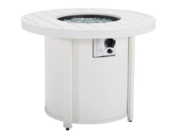 Ashley Sundown Treasure Round White Fire Pit -Ashley ASHY643520 C