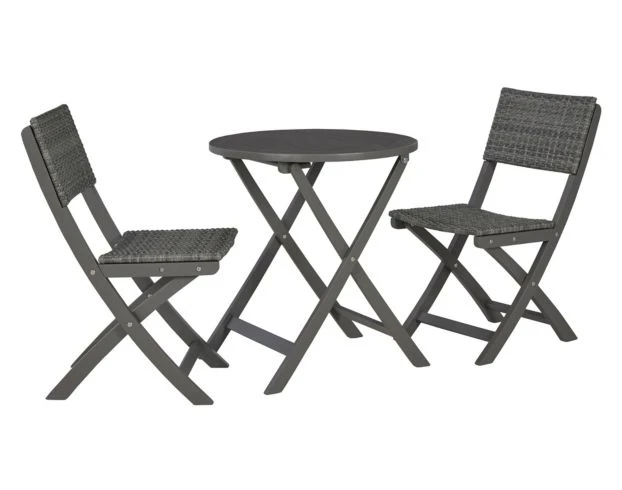 Ashley Safari Peak Grey 3-Piece Table & Chair Set 1 Ashley Safari Peak Grey 3-Piece Table & Chair Set