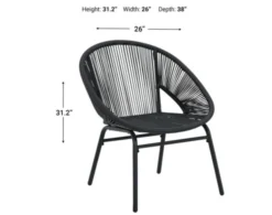 Ashley Mandarin Cape Gray Table And Chairs (Set Of 3) 6 Ashley Mandarin Cape Gray Table And Chairs (Set Of 3) -Ashley ASHY659914 X