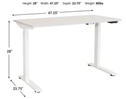 Ashley Lynxtyn Adjustable Height Desk -Ashley ASHY663726 X