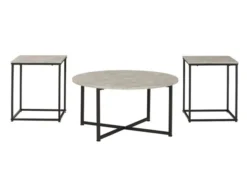 Ashley Lazabon Coffee Table & 2 End Tables