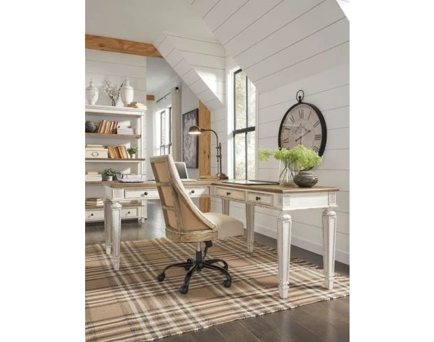 Ashley Realyn Office Desk With Return 2 Ashley Realyn Office Desk With Return - Image 2