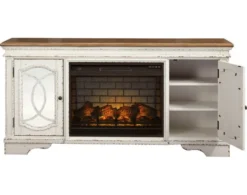 Ashley Realyn Media Console With Electric Fireplace