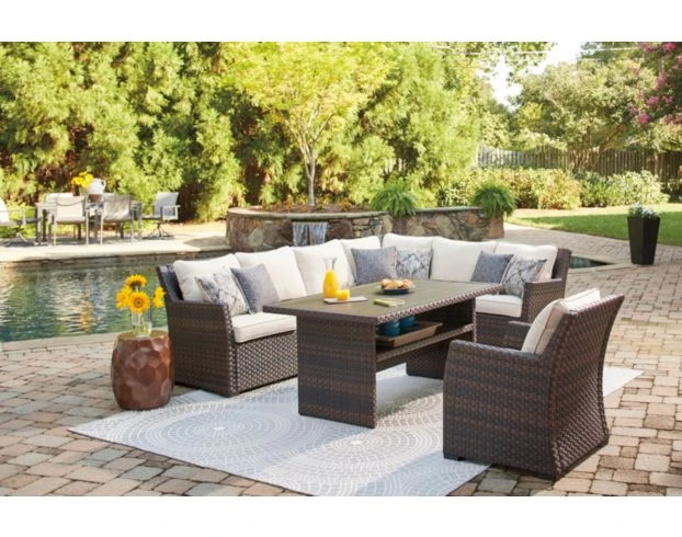 Ashley Easy Isle Sectional, Chair & Dining Table 1 Ashley Easy Isle Sectional, Chair & Dining Table