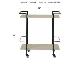 Ashley Waylowe Bar Cart 11 Ashley Waylowe Bar Cart -Ashley ASHY686649 X