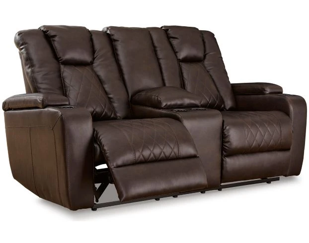 Ashley Mancin Brown Reclining Console Loveseat 4 Ashley Mancin Brown Reclining Console Loveseat - Image 4