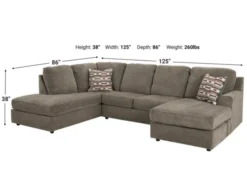 Ashley O'Phannon 2-Piece Right-Facing Chaise Sectional -Ashley ASHY702560 X