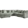 Ashley Lindyn 5-Piece Fog Sectional With Left Chaise