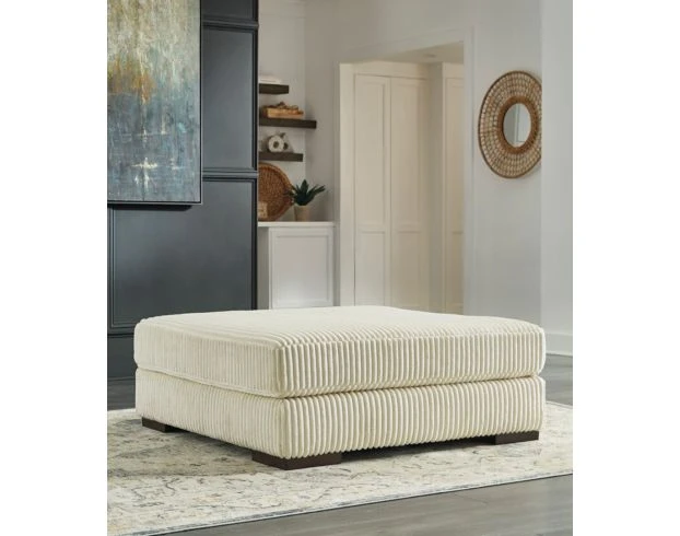 Ashley Lindyn Oversized Ivory Ottoman 5 Ashley Lindyn Oversized Ivory Ottoman - Image 5