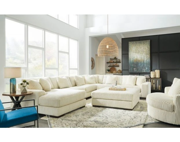 Ashley Lindyn Oversized Ivory Ottoman 6 Ashley Lindyn Oversized Ivory Ottoman - Image 6