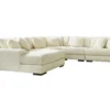 Ashley Lindyn Ivory 5-Piece Sectional With Left Chaise