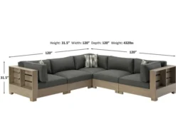 Ashley Citrine Park 5-Piece Sectional 17 Ashley Citrine Park 5-Piece Sectional -Ashley ASHY707838 X