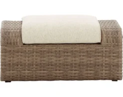 Ashley Sandy Bloom Ottoman