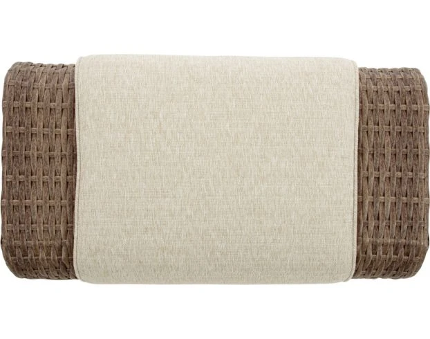 Ashley Sandy Bloom Ottoman 3 Ashley Sandy Bloom Ottoman - Image 3