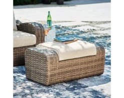 Ashley Sandy Bloom Ottoman 12 Ashley Sandy Bloom Ottoman -Ashley ASHY708170 F