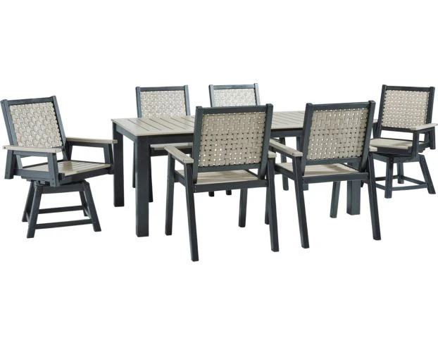 Ashley Mount Valley 7-Piece Dining Set 1 Ashley Mount Valley 7-Piece Dining Set