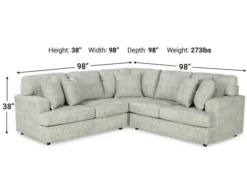 Ashley Playwrite 3-Piece Sectional -Ashley ASHY708912 X