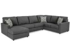 Ashley Edenfield Gray 3-Piece Sectional With Left Chaise