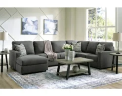 Ashley Edenfield Gray 3-Piece Sectional With Left Chaise -Ashley ASHY708950 D