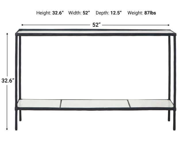 Ashley Ryandale Black Sofa Table 6 Ashley Ryandale Black Sofa Table - Image 6
