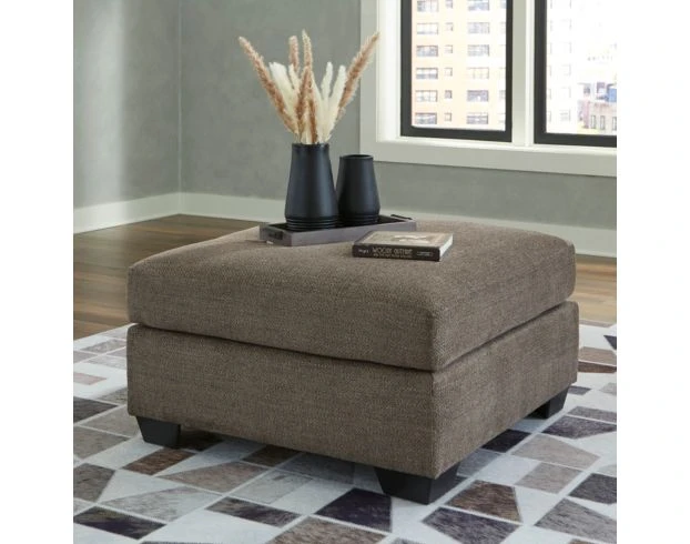 Ashley Mahoney Chocolate Oversized Ottoman 4 Ashley Mahoney Chocolate Oversized Ottoman - Image 4