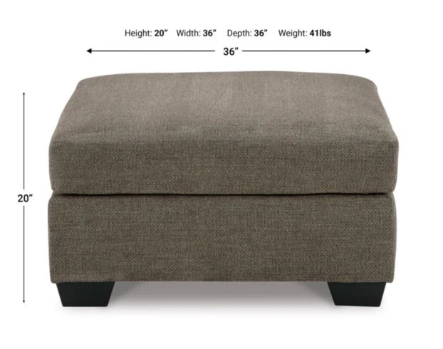 Ashley Mahoney Chocolate Oversized Ottoman 6 Ashley Mahoney Chocolate Oversized Ottoman - Image 6