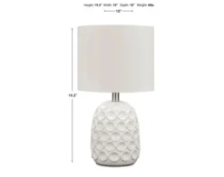 Ashley Moorbank White Table Lamp -Ashley ASHY724323 X