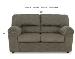 Ashley Norlou Loveseat -Ashley ASHY728747 X