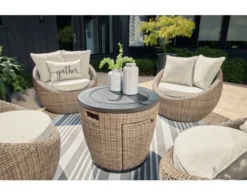 Ashley Malayah 5-Piece Fire Pit Set -Ashley ASHY737755 C