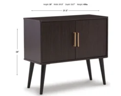 Ashley Orinfield Dark Brown Accent Cabinet -Ashley ASHY738950 X