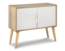 Ashley Orinfield Natural/White Accent Cabinet