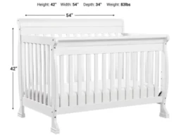 Million Dollar Baby DaVinci Kalani White 4-in-1 Convertible Crib 11 Million Dollar Baby DaVinci Kalani White 4-in-1 Convertible Crib -Ashley BABY257638 X