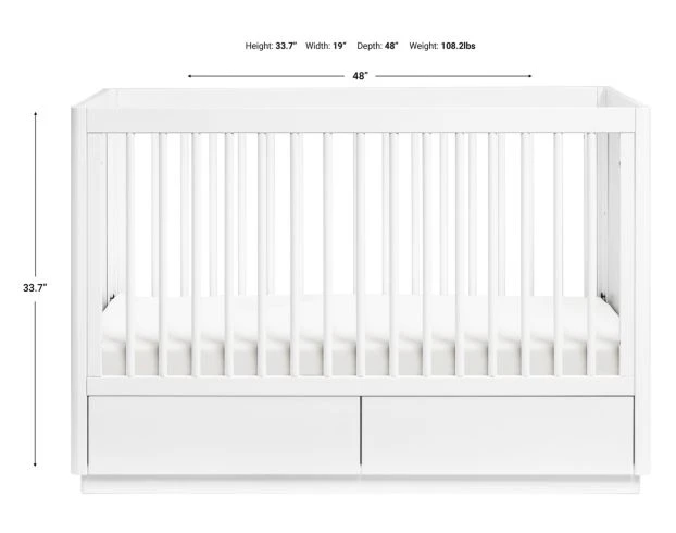 Million Dollar Baby Bento 3-In-1 Convertible Storage Crib 8 Million Dollar Baby Bento 3-In-1 Convertible Storage Crib - Image 8