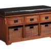 Coaster 5010 Collection Storage Bench With Baskets