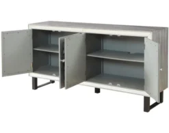 Coast To Coast Bose Metallic Pewter Media Credenza -Ashley CTOC542567 C