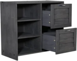 Donco Trading Co. Louver 2-Drawer Chest -Ashley DONC408167 C