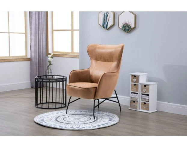 Emerald Home Furniture Franky Saddle Accent Chair 2 Emerald Home Furniture Franky Saddle Accent Chair - Image 2