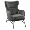 Emerald Home Furniture Franky Black Accent Chair