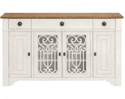 Emerald Home Furniture Hadley Antique White Server