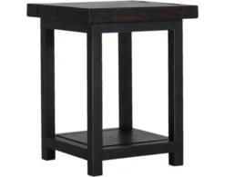 Flexsteel Carpenter Rustic Brown Chairside Table