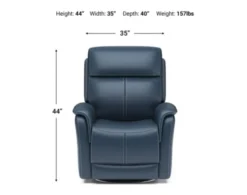 Flexsteel View Ocean 100% Leather Power Swivel Recliner -Ashley FLEX678929 X