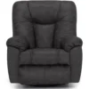 Franklin Connery Slate Swivel Rocker Recliner