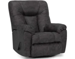 Franklin Connery Slate Swivel Rocker Recliner -Ashley FRAN609441 D