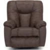Franklin Connery Coffee Swivel Rocker Recliner