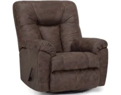 Franklin Connery Coffee Swivel Rocker Recliner -Ashley FRAN609447 D