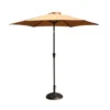 Gather Craft Umbrella Collection Taupe 9' Crank Tilt Umbrella