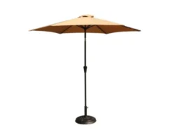 Gather Craft Umbrella Collection Taupe 9' Crank Tilt Umbrella